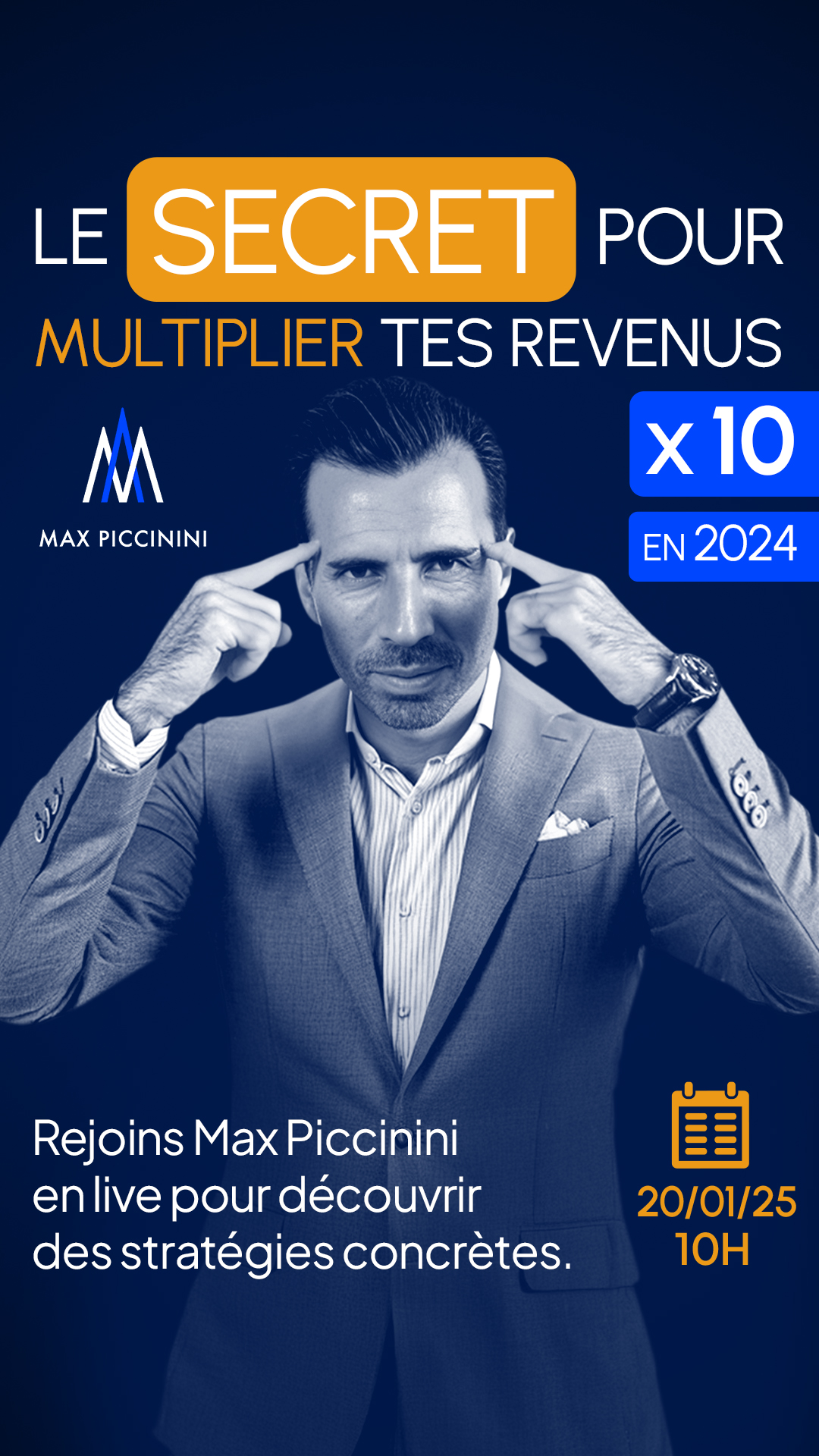 Story Instagram pour Max Piccinini